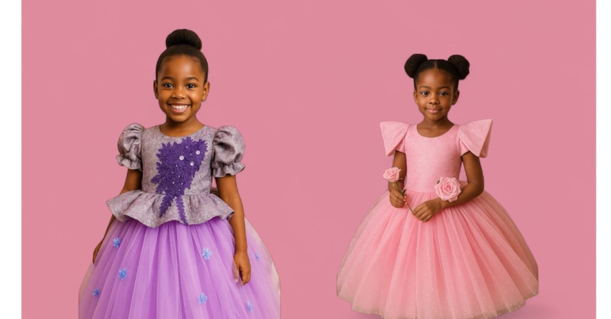 PearlChloefits | Luxury African Print & Custom Girls Dresses