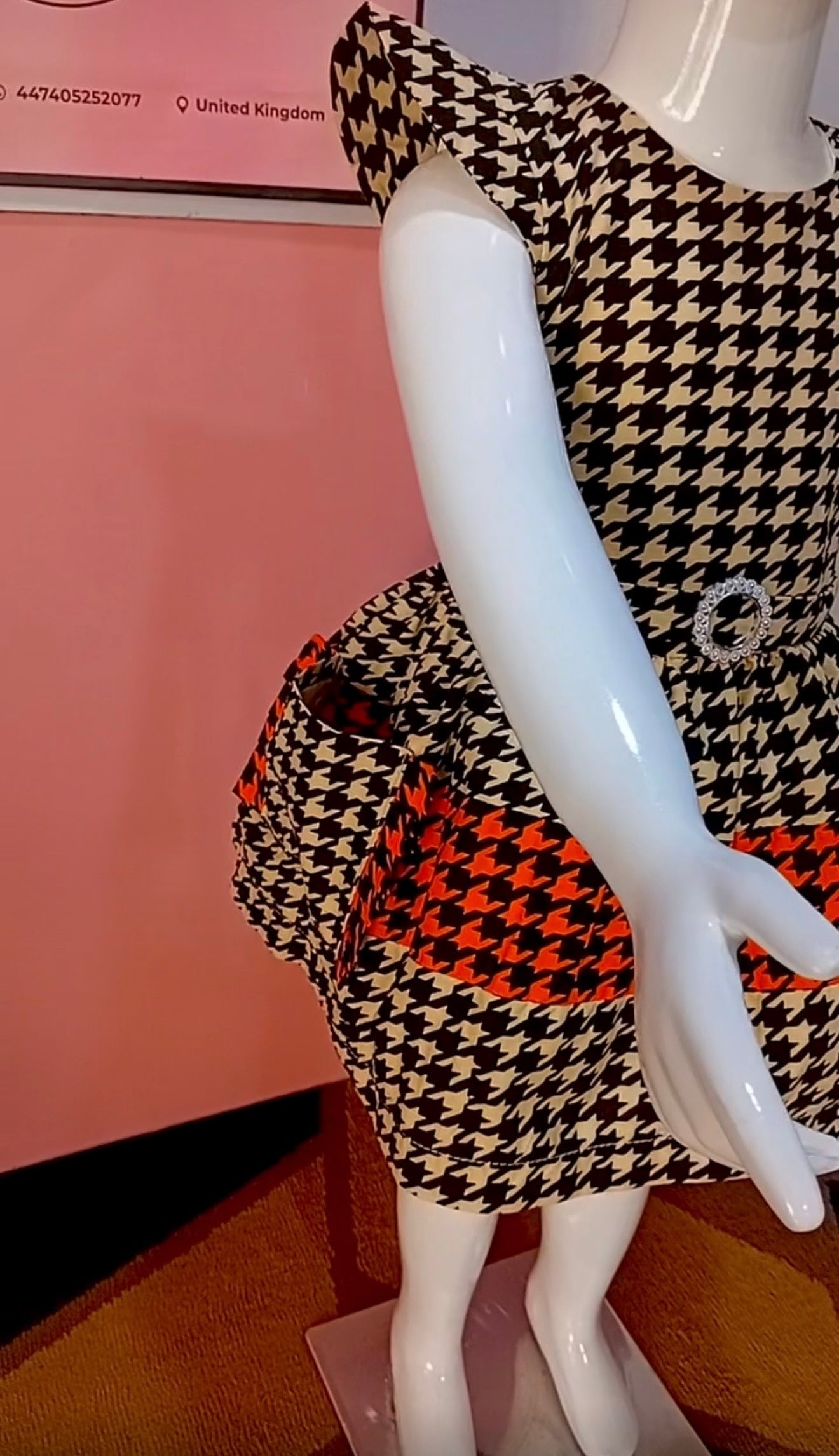 Ariyike Houndstooth Dress