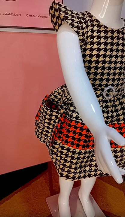 Ariyike Houndstooth Dress