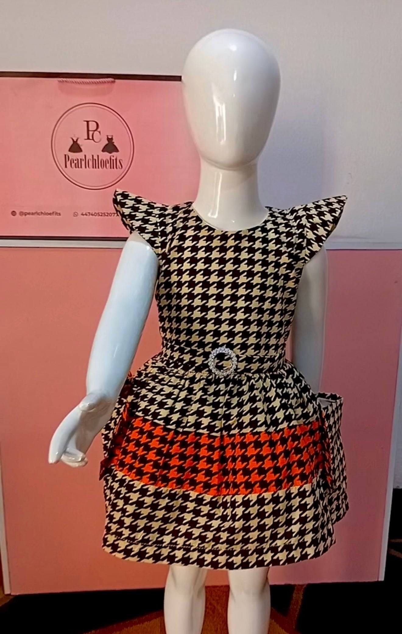 Ariyike Houndstooth Dress