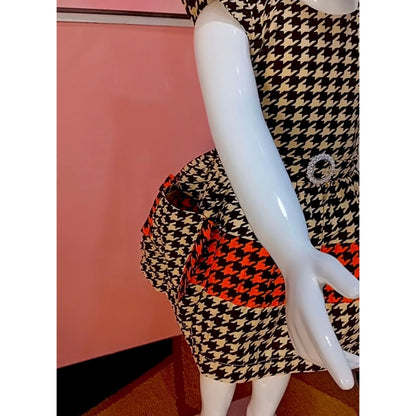 Ariyike Houndstooth Dress