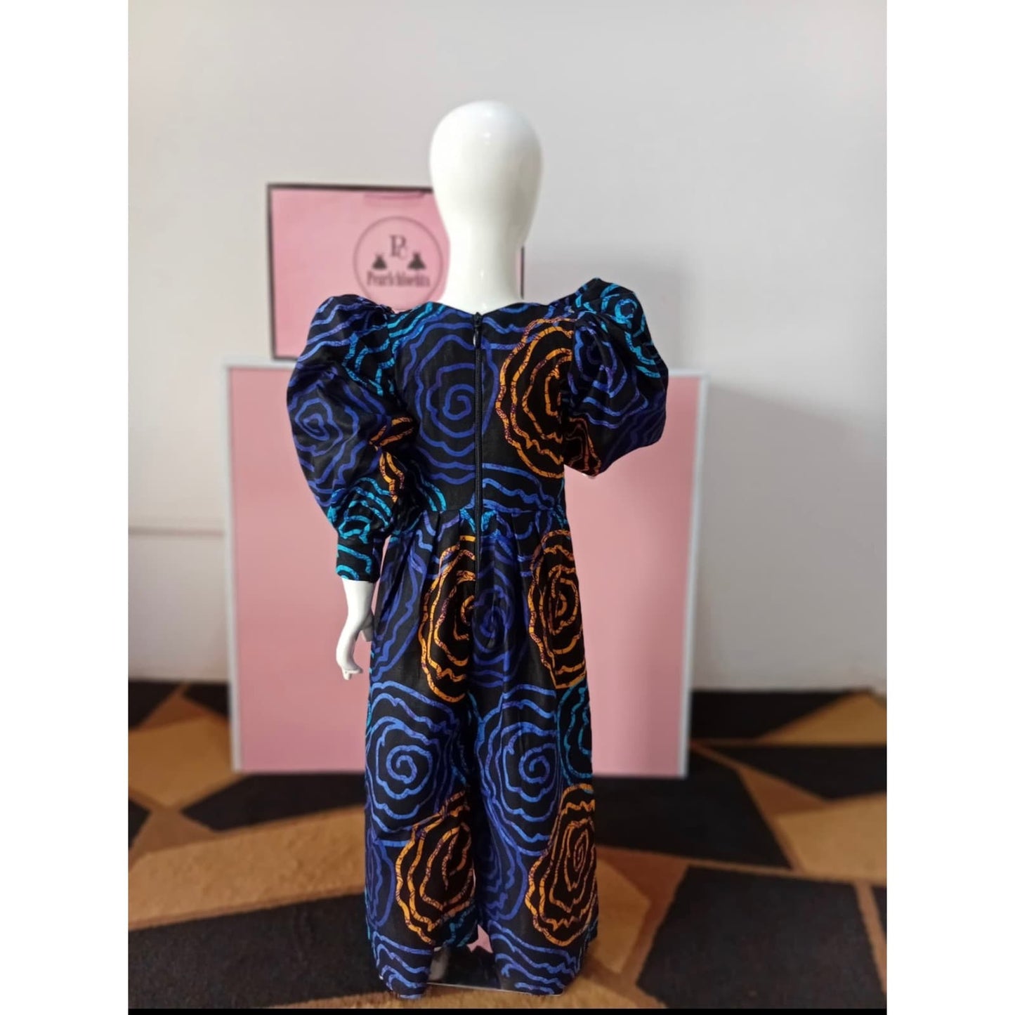 Aurora Puff-Sleeve Jumpsuit