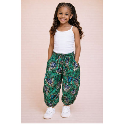 Nia Bloom Balloon Trousers (African Print)