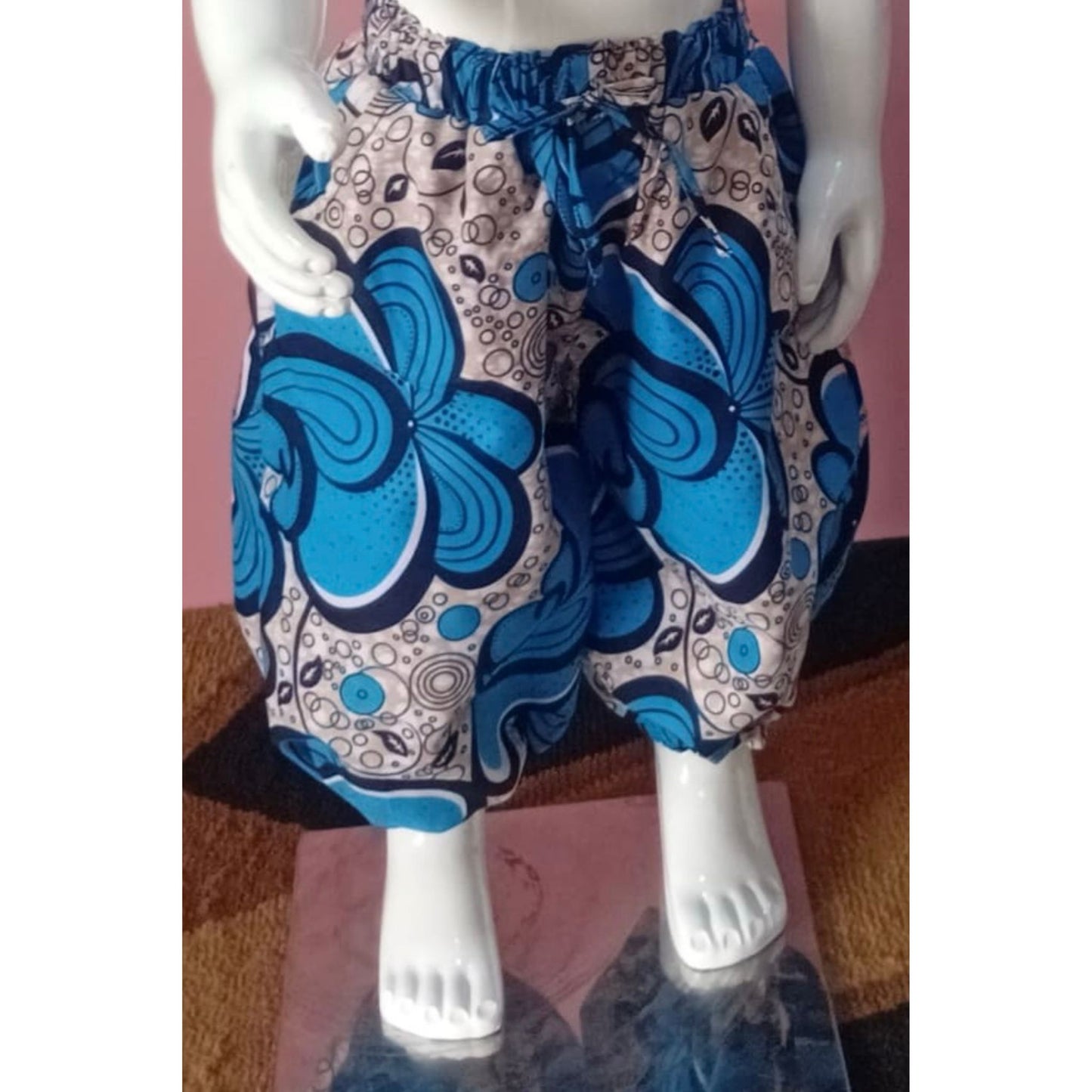 Laape Balloon Trousers – Blue Bloom (Girls)