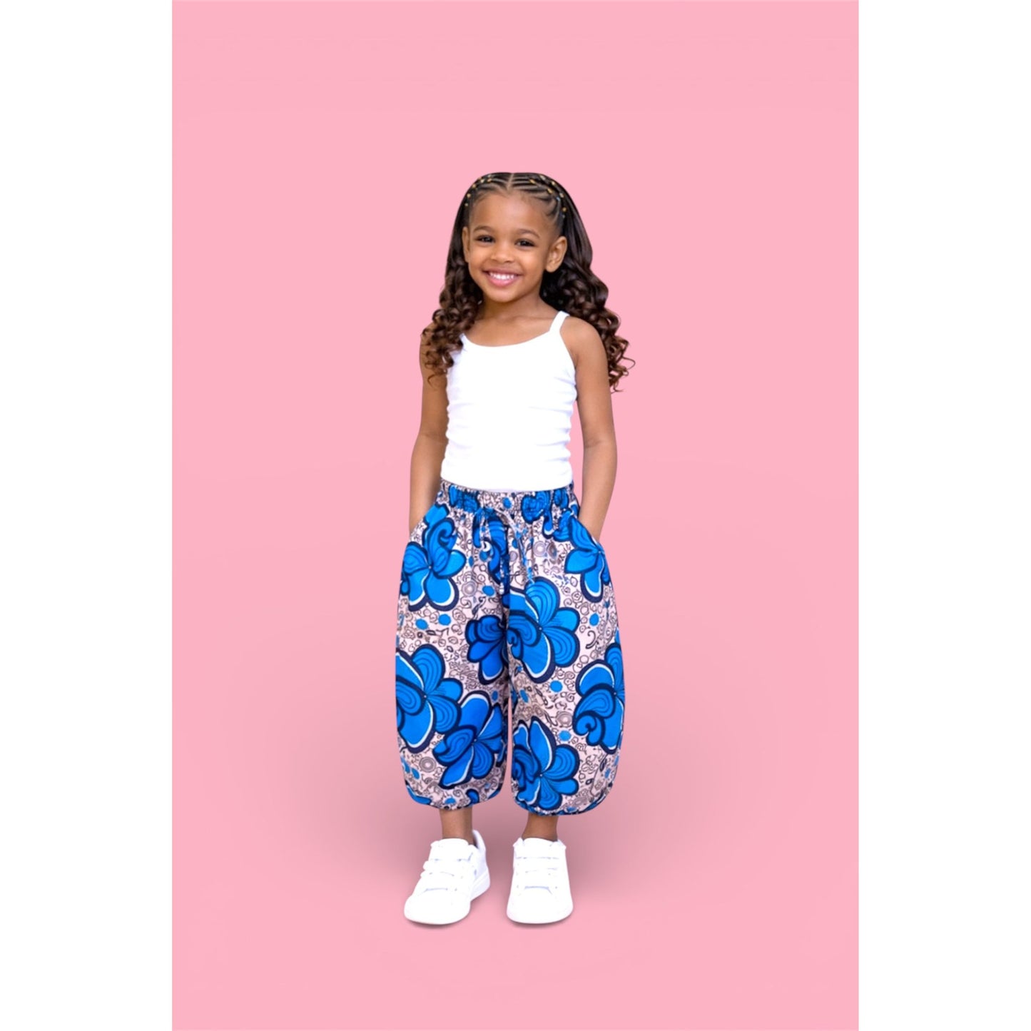 Laape Balloon Trousers – Blue Bloom (Girls)
