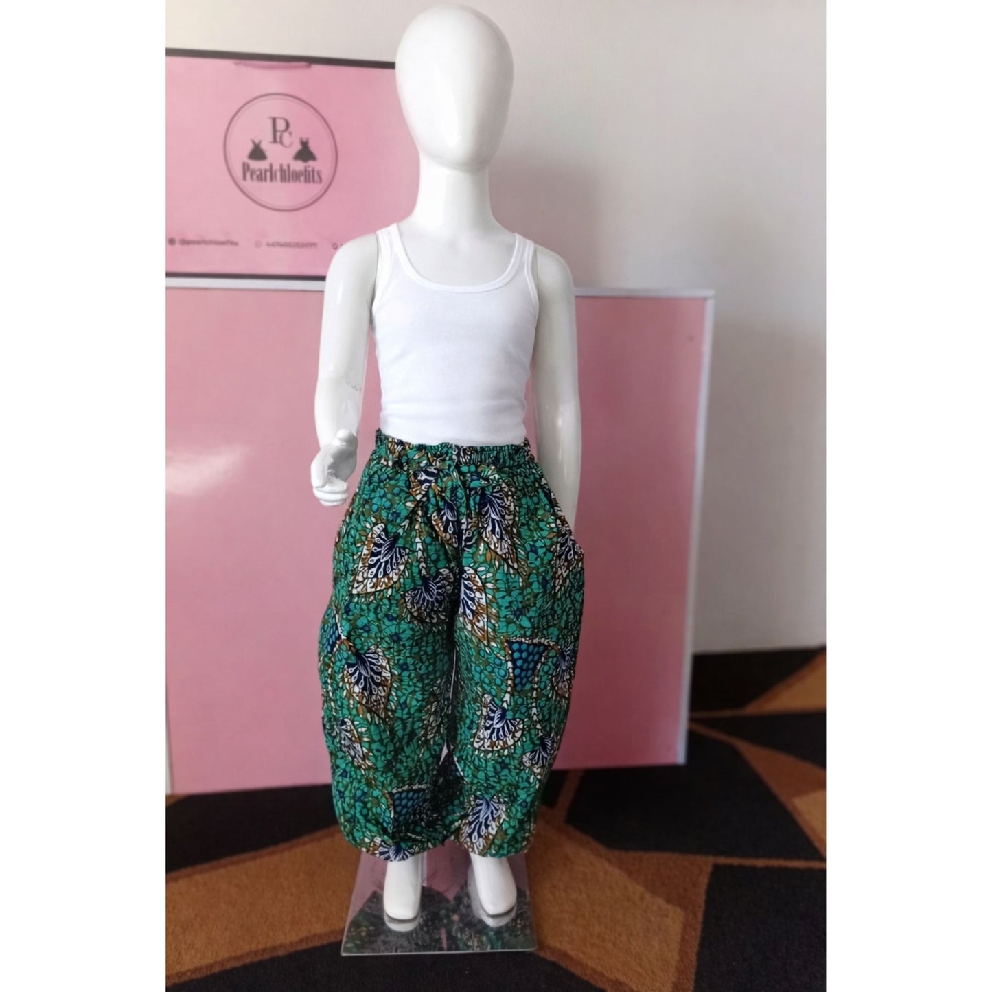 Nia Bloom Balloon Trousers (African Print)