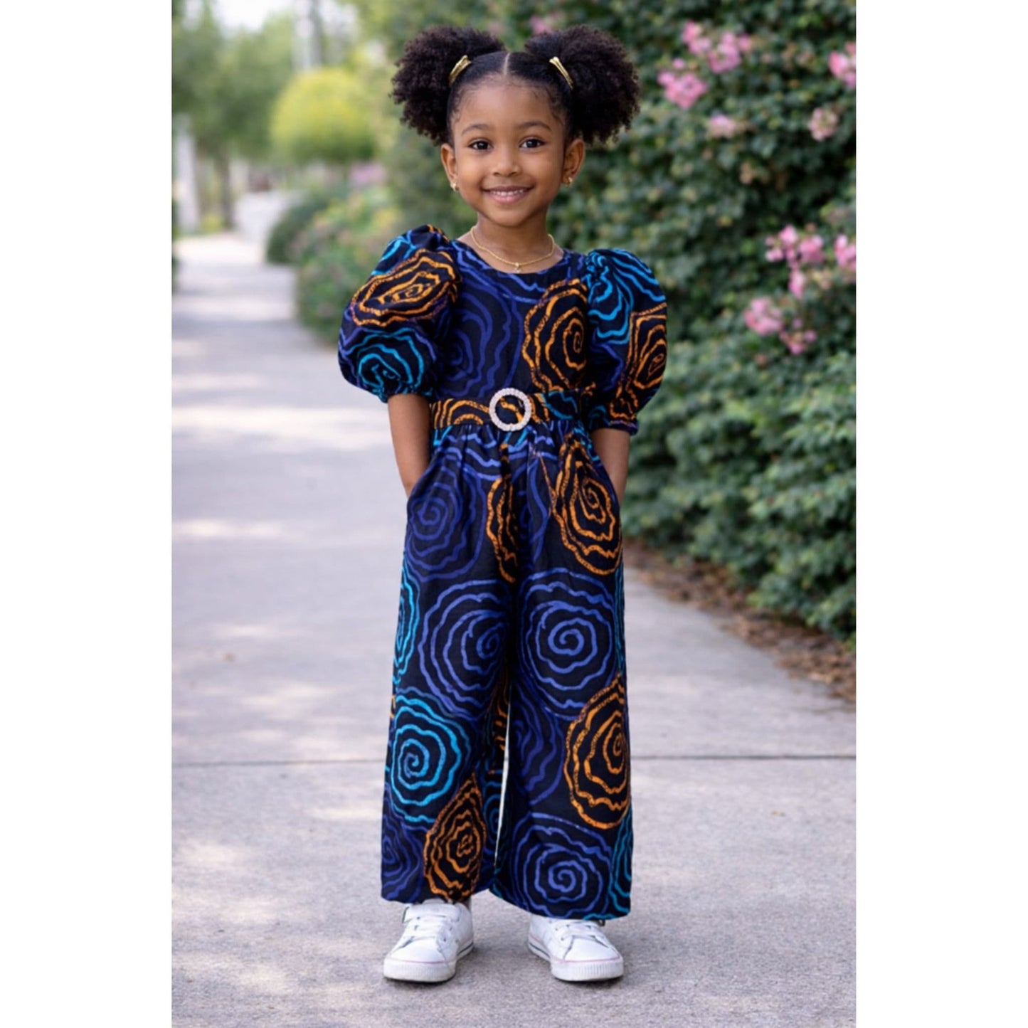 Aurora Puff-Sleeve Jumpsuit