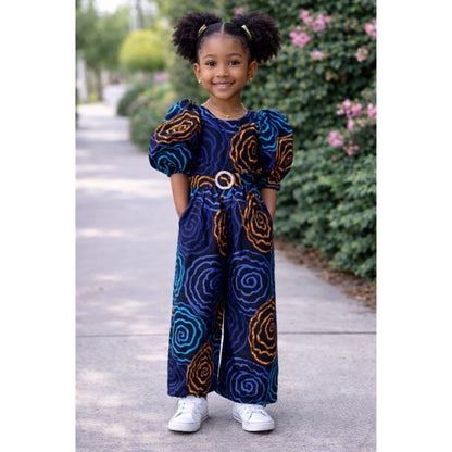 Aurora Puff-Sleeve Jumpsuit