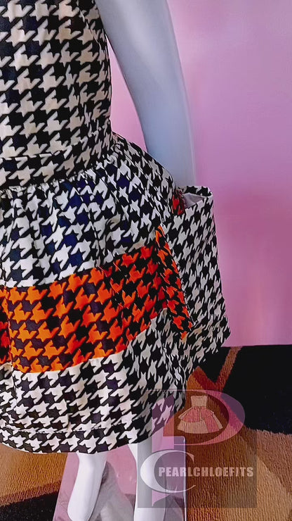 Ariyike Houndstooth Dress